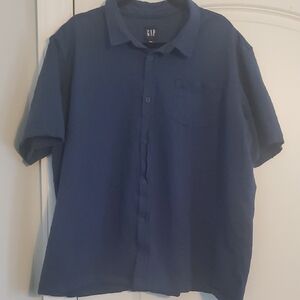 GAP Men's Navy Button Down Shirt